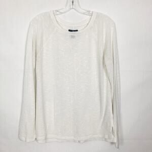 Gap Men's White Long Sleeve Lightweight Sweater Size Medium